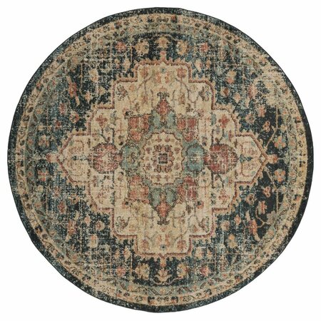 UNITED WEAVERS OF AMERICA 7 ft. 10 in. Marrakesh Sultan Multicolor Round Rug 3801 30175 88R